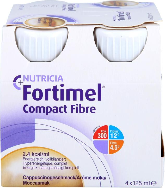 Produktbild Fortimel Compact Fiber Cappuccino (Kaffee, 4 Stk., 652 g)