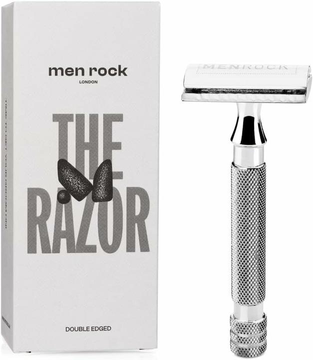 Image du produit Men Rock Londres - HolicÃ strojek + nÃ¡hradnÃ Å¾iletky 5 ks (Double Edged Razor)