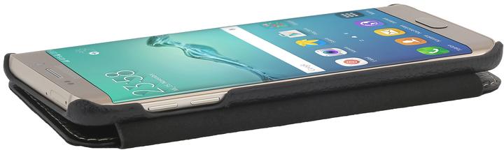 Produktbild StilGut Book Type Case ohne Clip für S6 Edge+, schwarz (Samsung Galaxy S6 Edge+)