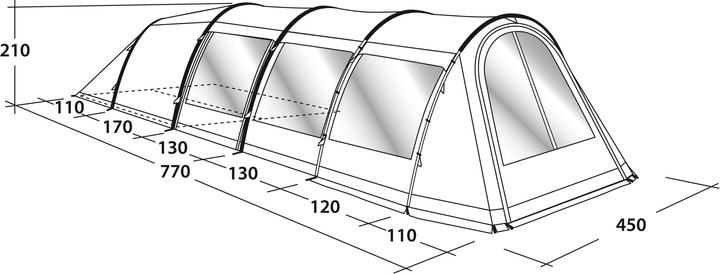 Produktbild Outwell Phoenix 7ATC Tent (Tunnelzelt, 61.90 kg, 6 Personen)