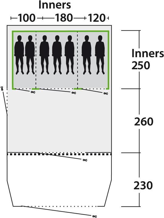 Produktbild Outwell Phoenix 7ATC Tent (Tunnelzelt, 61.90 kg, 6 Personen)