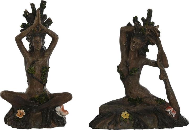 Produktbild Esprit Deko-Figur Home Braun Yoga Indianer 13 x 6 x 16 cm (2 Stück)