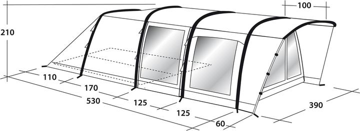 Produktbild Outwell Flagstaff 6ATC Tent (Tunnelzelt, 46.70 kg, 6 Personen)