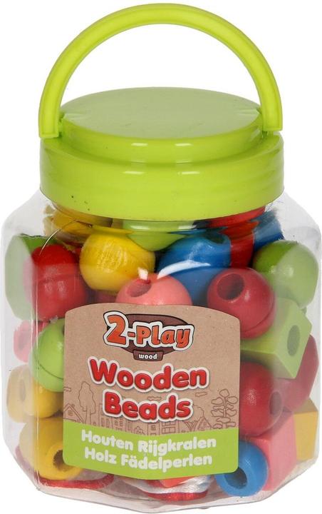 Produktbild Roost Holz Perlen 2play 610069 72 Stück