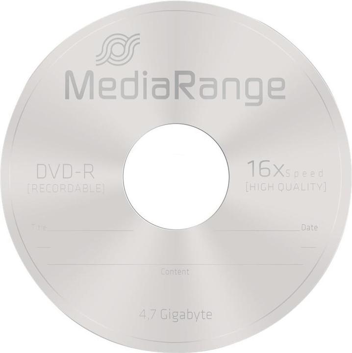 Image du produit MediaRange DVD-R 4.7GB, broche de 50 pièces (50 x)