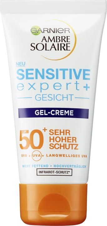 Image du produit Garnier Ambre Solaire Sensitive Advanced expert+ (Crème solaire visage, SPF 50+, 50 ml, 73 g)