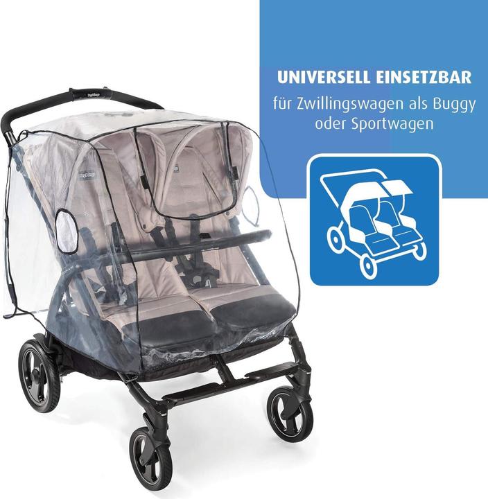 Image du produit Reer RainCover Twin Housse de pluie pour poussette jumelle