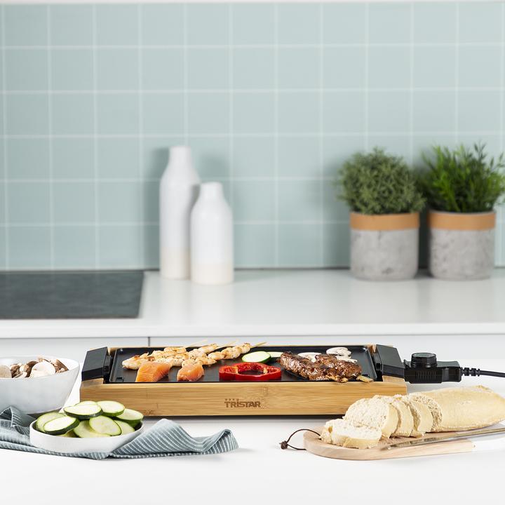 Image du produit Tristar Barbecue/barbecue de table avec plaque de cuisson lisse