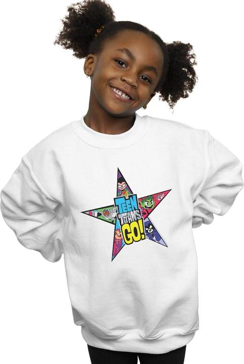 Produktbild Teen Titans Go Star Logo Sweatshirt Mädchen (152, 158)
