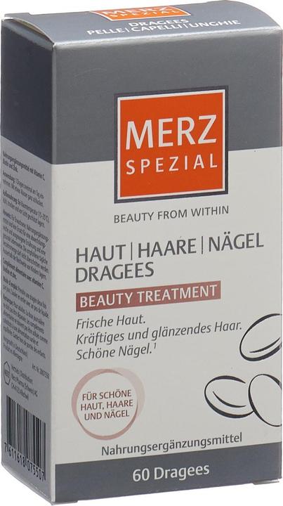 Produktbild Merz Spezial Haut Haare Nägel Dragée (60 Stück, Dragee, 133 g)
