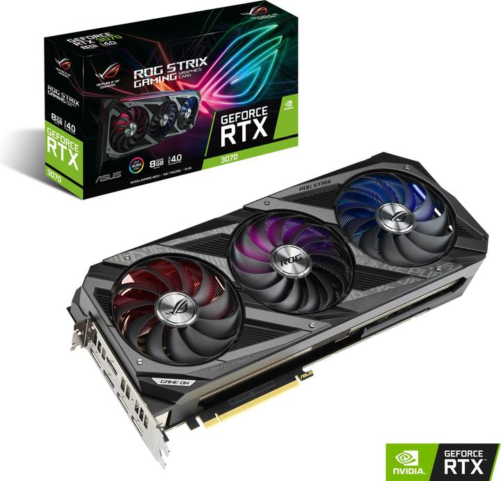Actual product image ASUS GeForce ROG STRIX RTX 3070 GAMING-8G (8 GB)