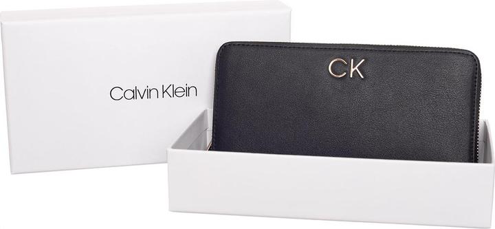 Actual product image Calvin Klein Ladies RE-LOCK SLIM Z/A WALLET LG Travel Accessories- Triple Fold Wallet, Black