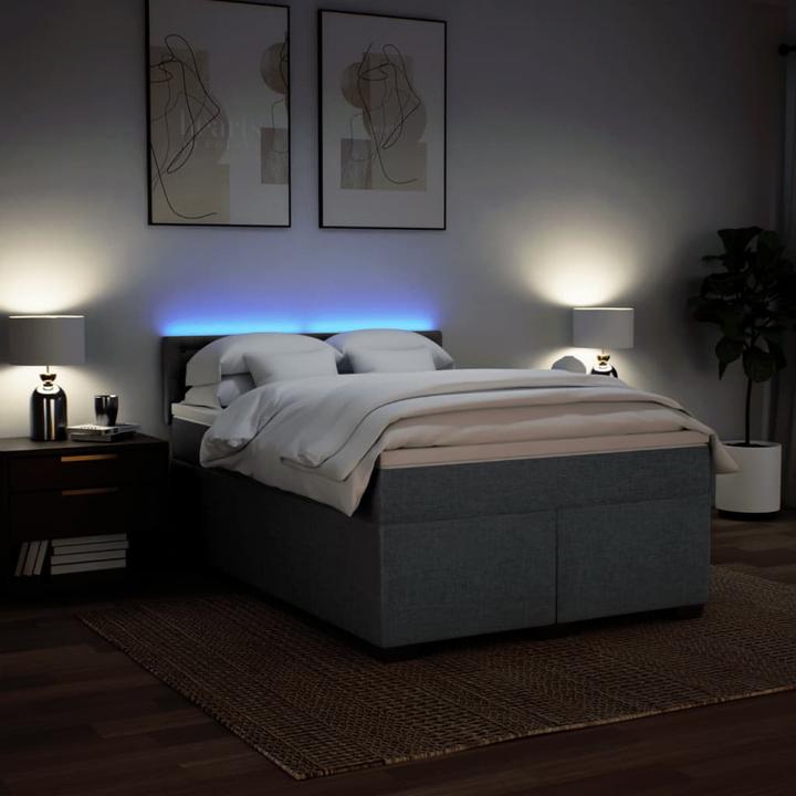 Immagine prodotto VidaXL Bo x letto a molle con materasso 140 x 200 cm in tessuto (140 x 200 cm, 140 x 200 cm)