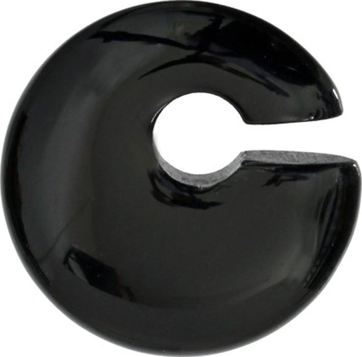 Produktbild Star Piercing Ohrgewicht schwarz aus Glas (Glas, ohne Messing)