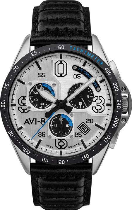 Actual product image AVI-8 AV-4077-01 P-51 Mustang Chronograph 43mm 5ATM (Analogue wristwatch, 43 mm)