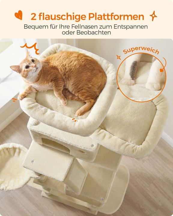Productafbeelding Feandrea Grote Mia krabpaal (206 cm, Beige)