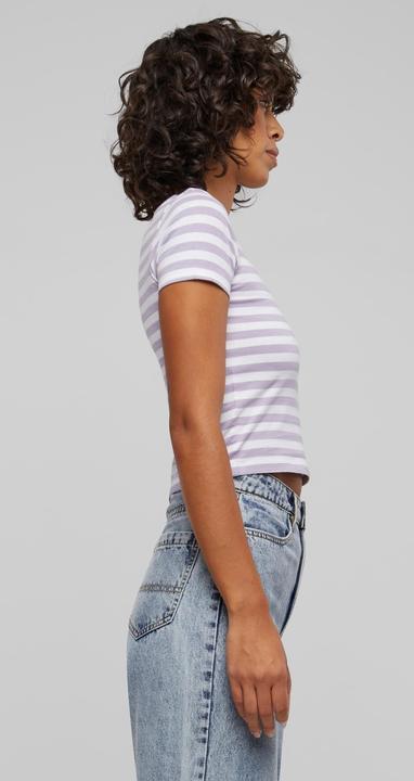 Actual product image Urban Classics Ladies Short Striped Tee - 142651 (4XL)