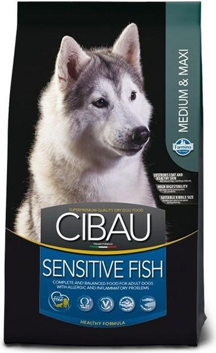 Image du produit Farmina Cibau Sensitive Fish Medium/Maxi 12kg + 2kg (Adulte, 1 pcs, 14000 g)