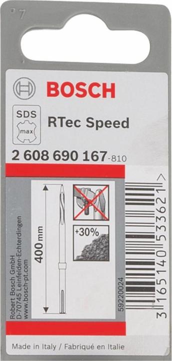 Immagine prodotto Bosch Professional Zubehör Scalpello a punta PRO SDS max-5C, 400 mm (400 mm)