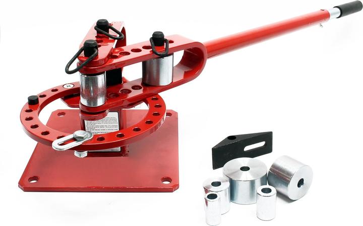Immagine prodotto Wiltec Cintreuse manual de tubes Presse à cintrer pour acier plat, rond & carré Outil universel (49.20 mm)