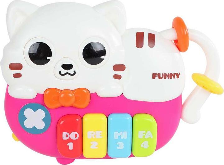 Image du produit Mini Club Chat Piano Animal avec son et lumière, 15 cm