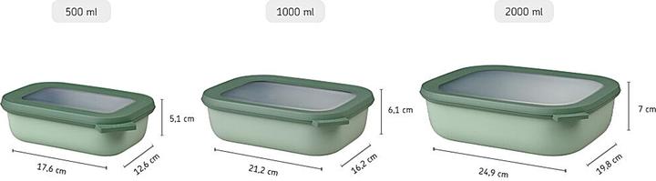 Actual product image Mepal Food Storage Box Set 3pcs. (3.50 l)