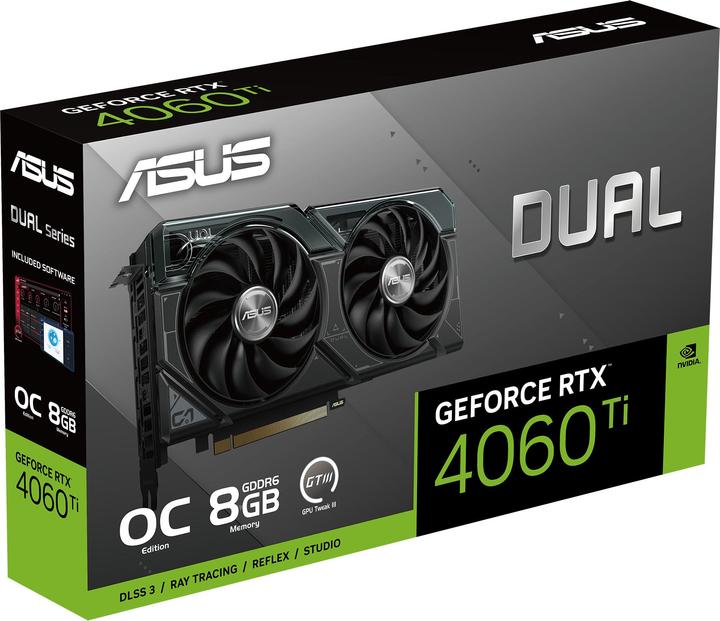 Produktbild ASUS Dual GeForce RTX 4060 Ti OC Edition 8GB (8 GB)