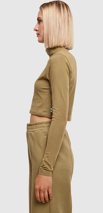 Actual product image Urban Classics Ladies Organic Cropped Turtelneck Longsleeve - 16513 (S)