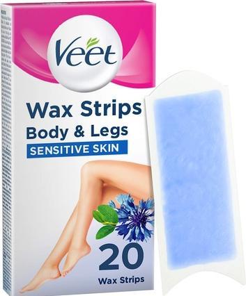Image du produit Veet Bandes de Cire Froide Corps Peaux Sensibles Pure (446.50 ml, 20 x, 76 g)
