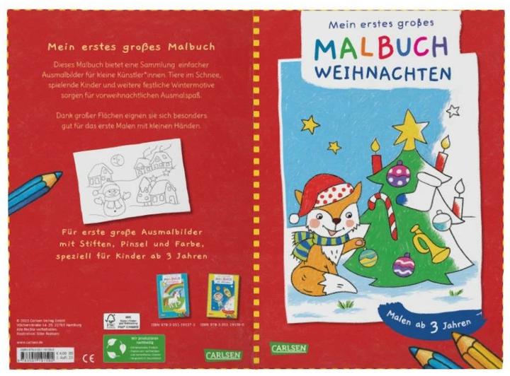 Immagine prodotto Il mio primo grande libro da colorare: Natale