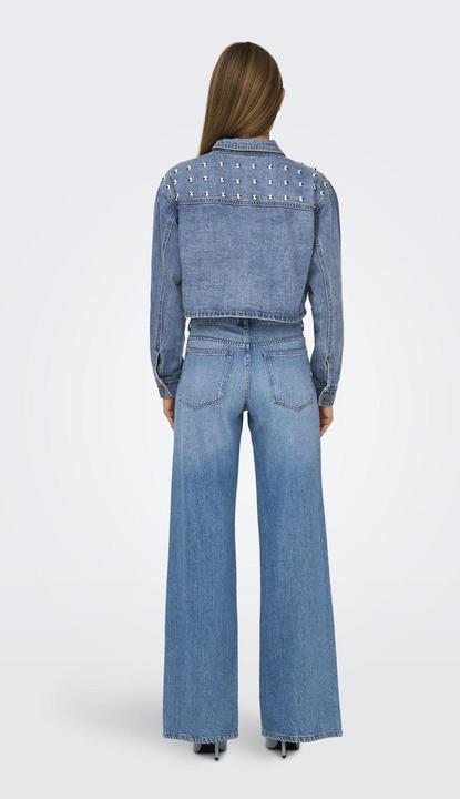 Actual product image Only Fly-away collar jacket denim jacket (M)