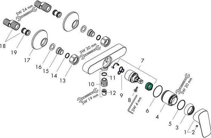 Immagine prodotto hansgrohe Cromo logico