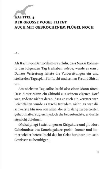 Produktbild Naruto Itachi Shinden - Buch der finsteren Nacht (Nippon Novel) (Deutsch, Takashi Yano, 2017)