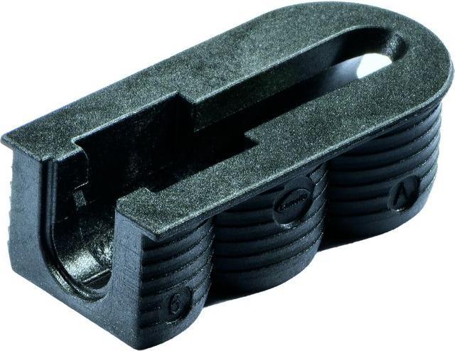 Image du produit Lamello Raccords de corps et supports de tablettes Cabineo X black avec usinage de surface uniquement (2000 pcs)