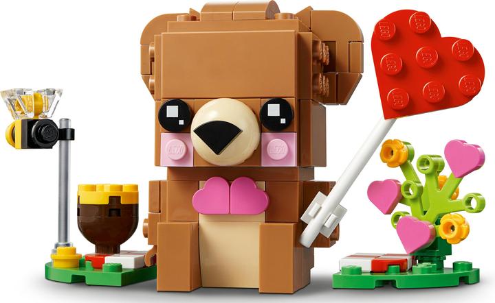 Produktbild LEGO Valentinstag-Bär (40379, LEGO Brickheadz)