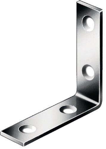 Vormann Equerre de chaise 125x125x23 mm Acier galvanisé - 1 pièce" (20 pcs)