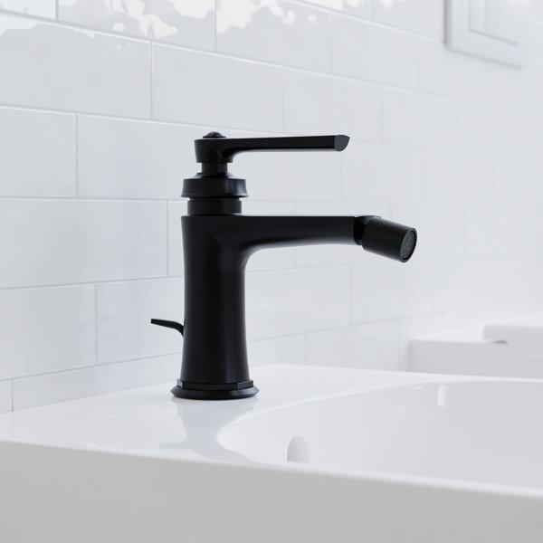 Actual product image Steinberg Series 350 bidet faucet, with drain set, projection 130mm, 0