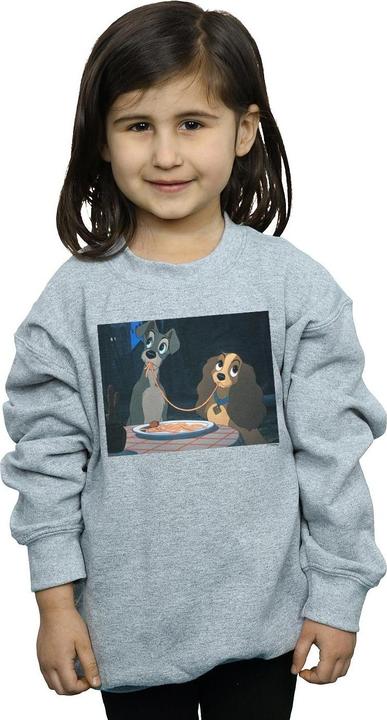Immagine prodotto Disney Lady And The Tramp Spaghetti Slurp Felpa Ragazze (152, 158)
