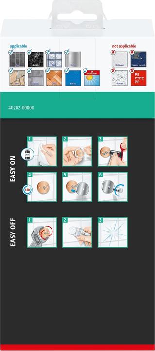 Actual product image tesa ALUXX shower basket incl. adhesive solution without drilling (9 x 13 x 26.5 cm)