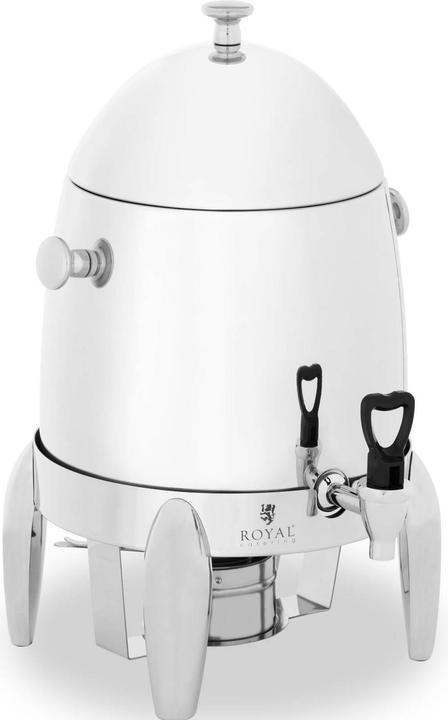 Produktbild Royal Catering Getränkespender Getränkebehälter Zapfhahn Edelstahl Brennstoffhalter 12 L