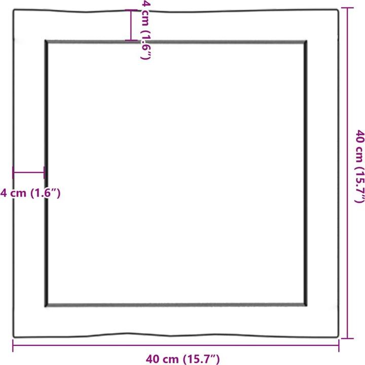 Produktbild VidaXL Chaim (40 x 40 x 6 cm)