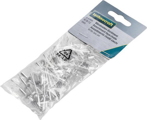 Produktbild technocraft Alu-Blindnieten-Sortiment, 60-tlg