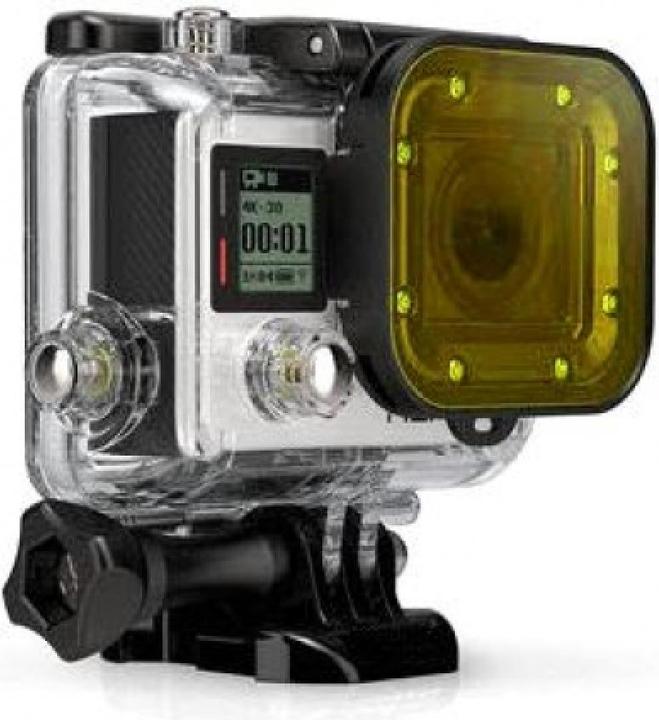 Immagine prodotto PowerGuard Filtro subacqueo GoPro giallo per GoPro Hero 3+ e Hero 4 per custodia subacquea (4)
