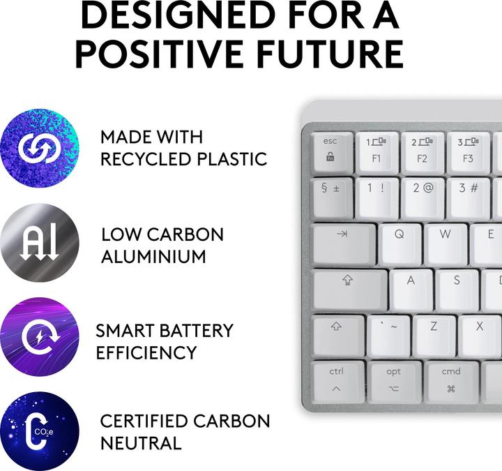 Produktbild Logitech MX Mechanical Mini for Mac (CH, Kabellos)