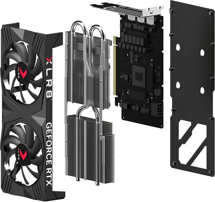 Produktbild PNY GEFORCE RTX 4060 Ti 8GB XLR8 Gaming VERTO Overclocked Dual Fan Edition DLSS (8 GB)