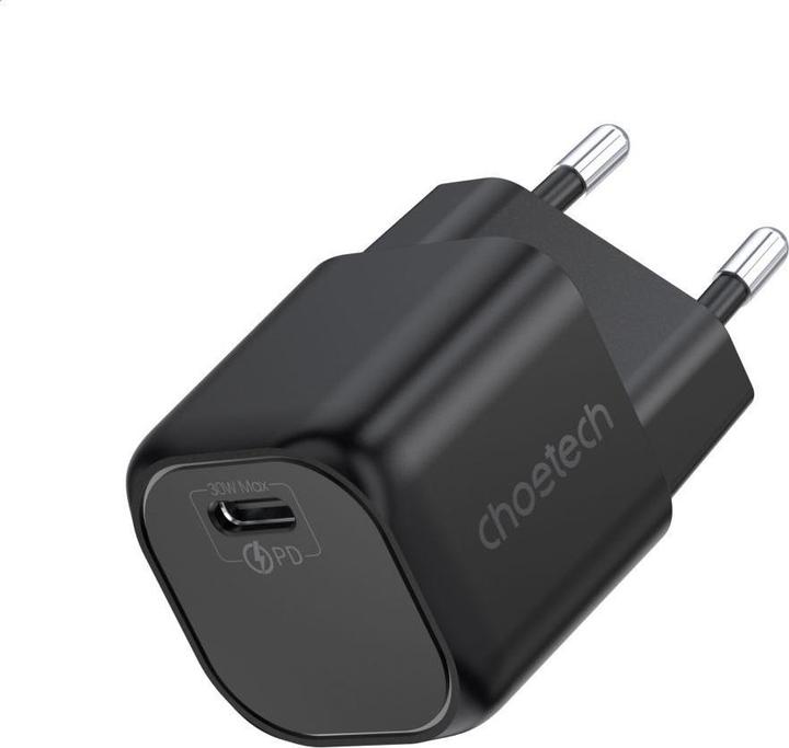 Actual product image Choetech GaN USB charger Type C PD 30W black (PD5007) (30 W)