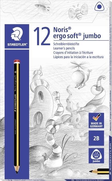 Produktbild Staedtler Jumbo-Bleistift 'Noris ergosoft' 153 2B (3 mm, 2B, 12 x)