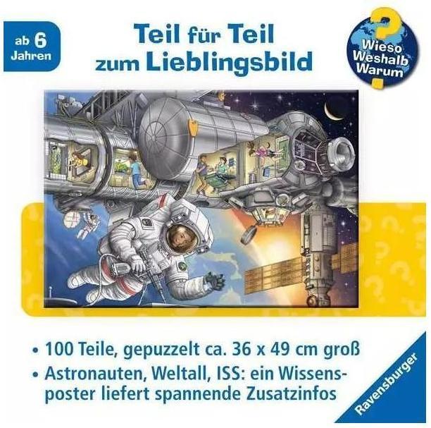 Produktbild Ravensburger Wieso? Weshalb? Warum? Auf der Weltraumstation (100 Teile)