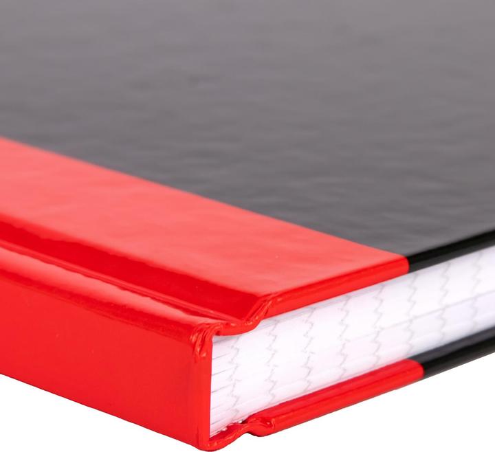 Produktbild Idena Kladde A4 kariert schwarz rot FSC-Mix (A4, Kariert, Harter Einband)