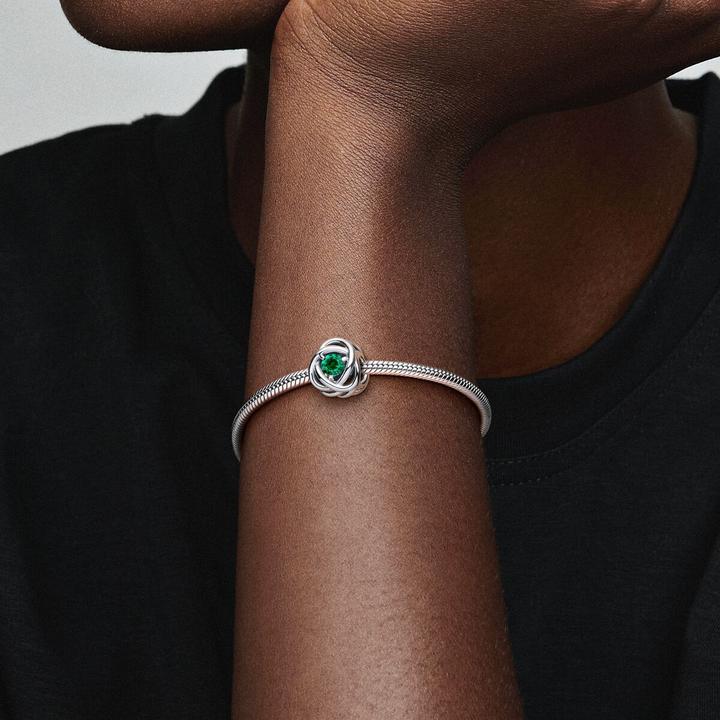 Produktbild Pandora Mai Geburtsstein Royalgrüner Ewigkeitskreis Charm (Silber 925)